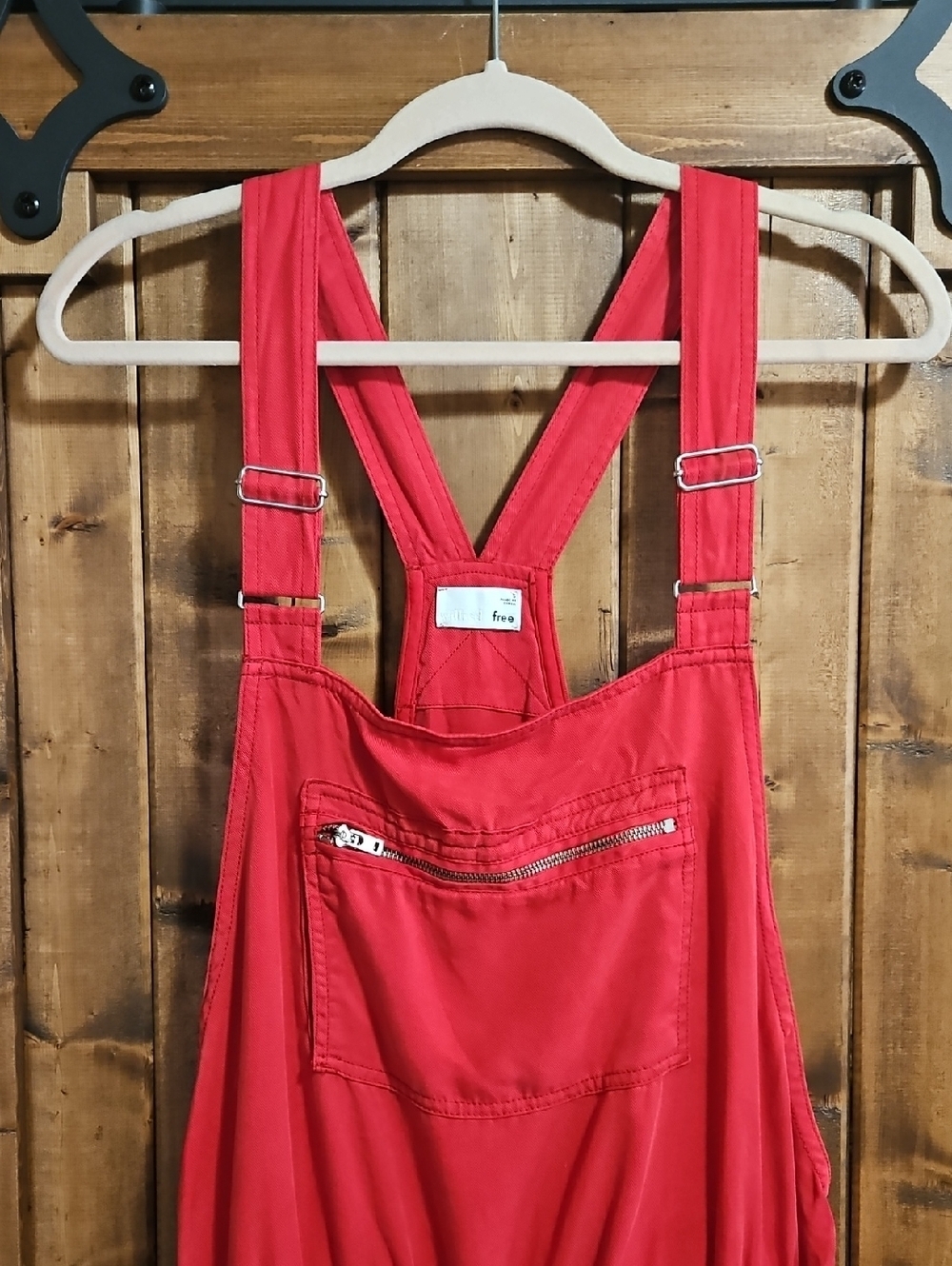 Wilfred Free Red Valletta Cropped Overalls Size S  NWOT - Picture 3 of 16